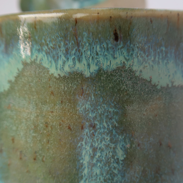 Glasur mit Verlauf, blau, grün
